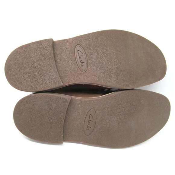 Clarks Bushacre Brown Leather 2-eye Chukka Boots Mens Size US 11.5 M  Made India - Picture 9 of 9